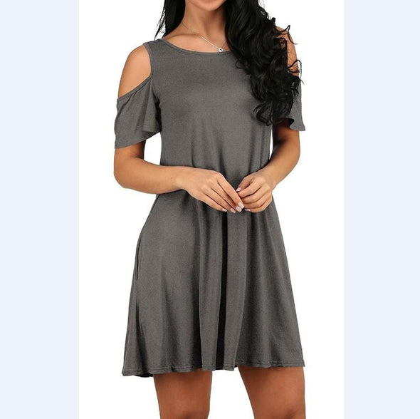 Cotton Strapless Comfortable Vacation Dresses