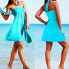 Casual Sleeveless Solid Color Square Collar Vacation Dresses