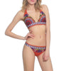 Bohemian Style Vintage Print Bandage Bikinis