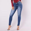 Casual Solid Color High waist Trousers Jeans