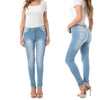 Casual Solid Color High waist Denim Jeans