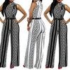 Casual Sleeveless Hit Color High Waist Jumpsuits