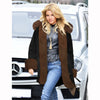 Fashion Hooded Fur Collar Long Sleeve Coat