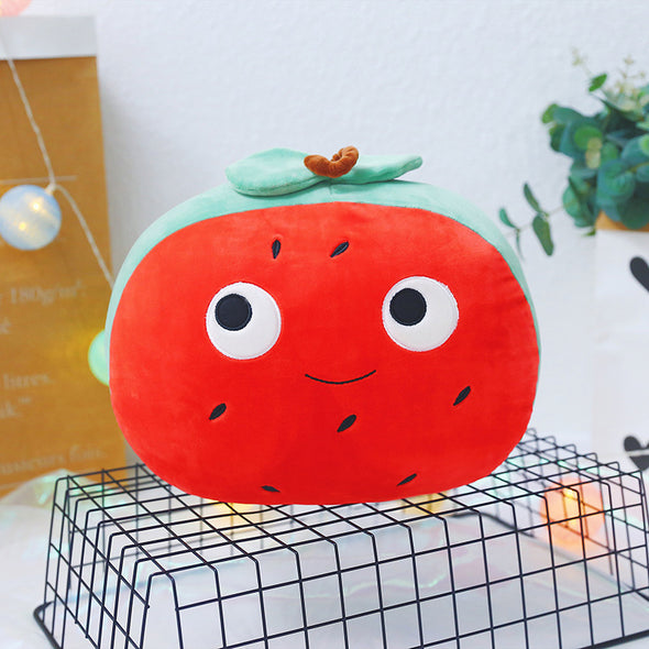 Cartoon Plush Fruit Pillow