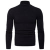 New Men's Turtleneck Slim Solid Sweater