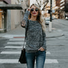 Women's Sequins Long-Sleeved T-shirt