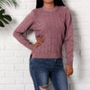 Round Neck Long Sleeve Pullover Sweater