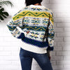 Snowflake Christmas Casual Long Sleeve Sweater