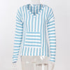 Casual Striped Hooded Long Sleeve Sweater