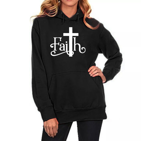 Long Sleeve Fleece Printed Hooded Sweatshirt