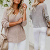 Asymmetric Hem  Plain  Casual  Cardigans