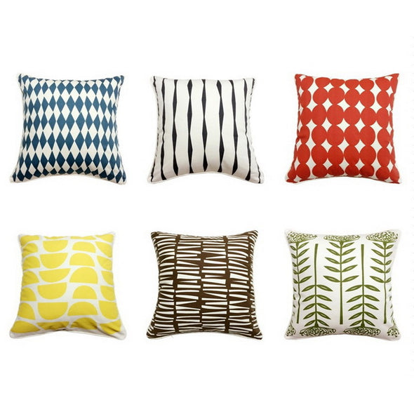 Edinburgh Color Geometric Pillow