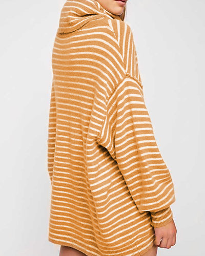 Fashion Striped Long-Sleeved Sweater