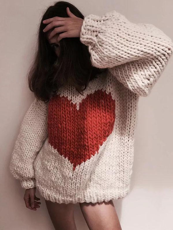 Fashion Knitting Loose Sweater Tops