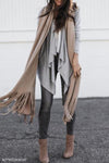 Asymmetric  Hem  Plain Casual  Cardigans