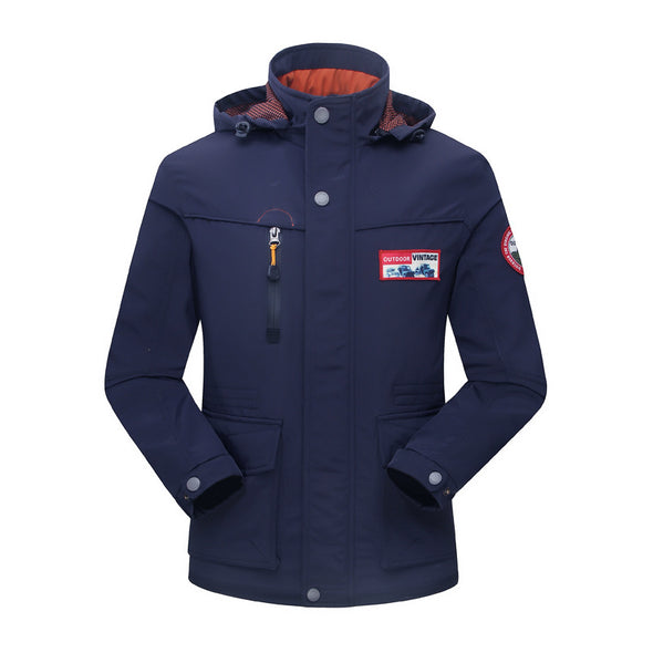 Outdoor Leisure Hooded Men's Jacket