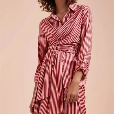 Women's Striped Long-Sleeved Shirt