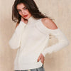 Women's strapless loose long-sleeved knit sweater