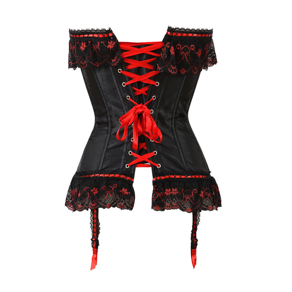 Women's Lace Abdomen Gathered Corset