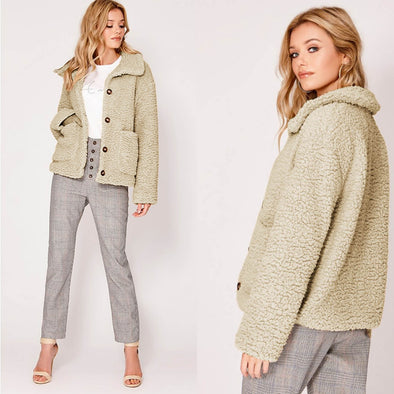 Fleece Thicken Warm Cardigan Jacket