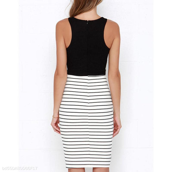 Sexy OL Slim Sleeveless Bodycon Dress