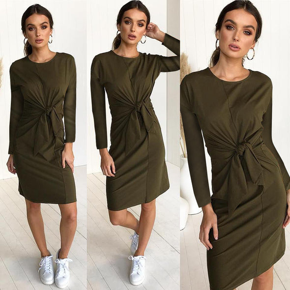 Slim Bandage Bowknot Bodycon Dress