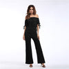 Women's off-the-shoulder jumpsuit