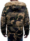 Men's Camouflage Zip Hooded Down Jacket