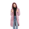 Long Sleeve Hooded Thick Plush Windbreaker Jacket