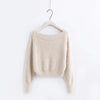 Strapless Shoulder Mohair Off Shoulder Sweaters