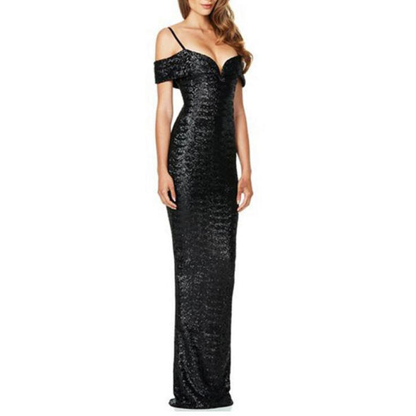 Sexy Sling Sequins Wedding Evening Dress