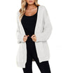 Solid Color Long Sleeve Knit Cardigan