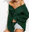 V-Neck Loose Long-Sleeved Sweater