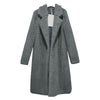 Fashion Lapel Lambskin Cardigan Outwear