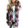 New Plaid Printed Cardigan