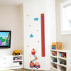 Cartoon Car Building Measuring Height Wall Sticker