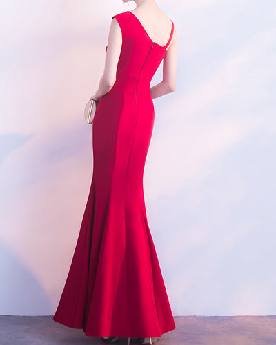 Long Fishtail Evening Dress