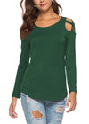 Fashion Solid Color Long Sleeve T-Shirt