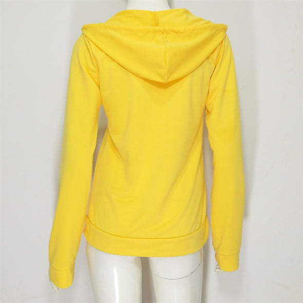 Long Sleeve Zippered Hood Sweater