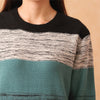 New Loose Colorblock Long-Sleeved Sweater