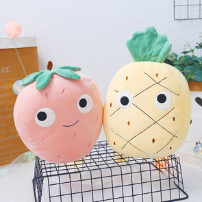 Cartoon Plush Fruit Pillow