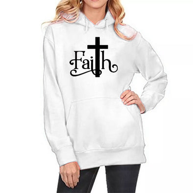 Long Sleeve Fleece Printed Hooded Sweatshirt