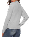 New Irregular Crossover Long Sleeve Turtleneck Sweater