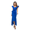 Women's irregular fishtail evening dress