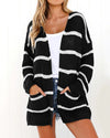 Long Sleeve Striped Autumn Cardigan Sweater