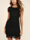 Lace Splicing Halter Bodycon Dress