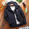 New Stand Collar Hooded Casual Large Size Men's Jacket