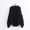 Fashion Thick Wool Hand-knitted Sweater Cardigan Coat