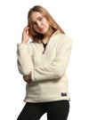 Warm Plush Long Sleeve Pure Color Sweatshirt