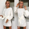 New Casual Bandage Long Sleeve Dress